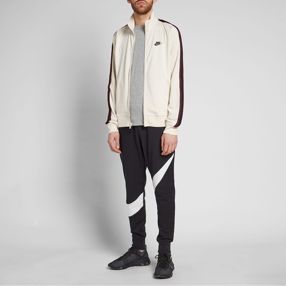 EUC Men’s Size Large  Nike Y2K Tribute Striped Track Jacket In Like Cream Colour - Picture 7 of 14